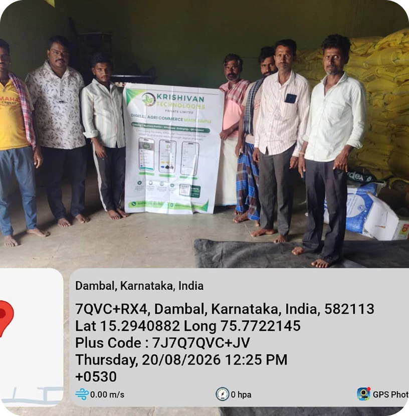 Local partners presenting Krishivan in Dambal