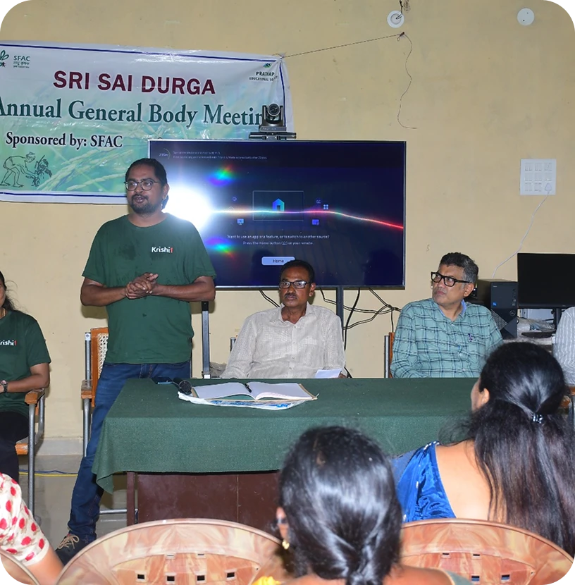 Krishivan presentation at the Sri Sai Durga annual general body meeting